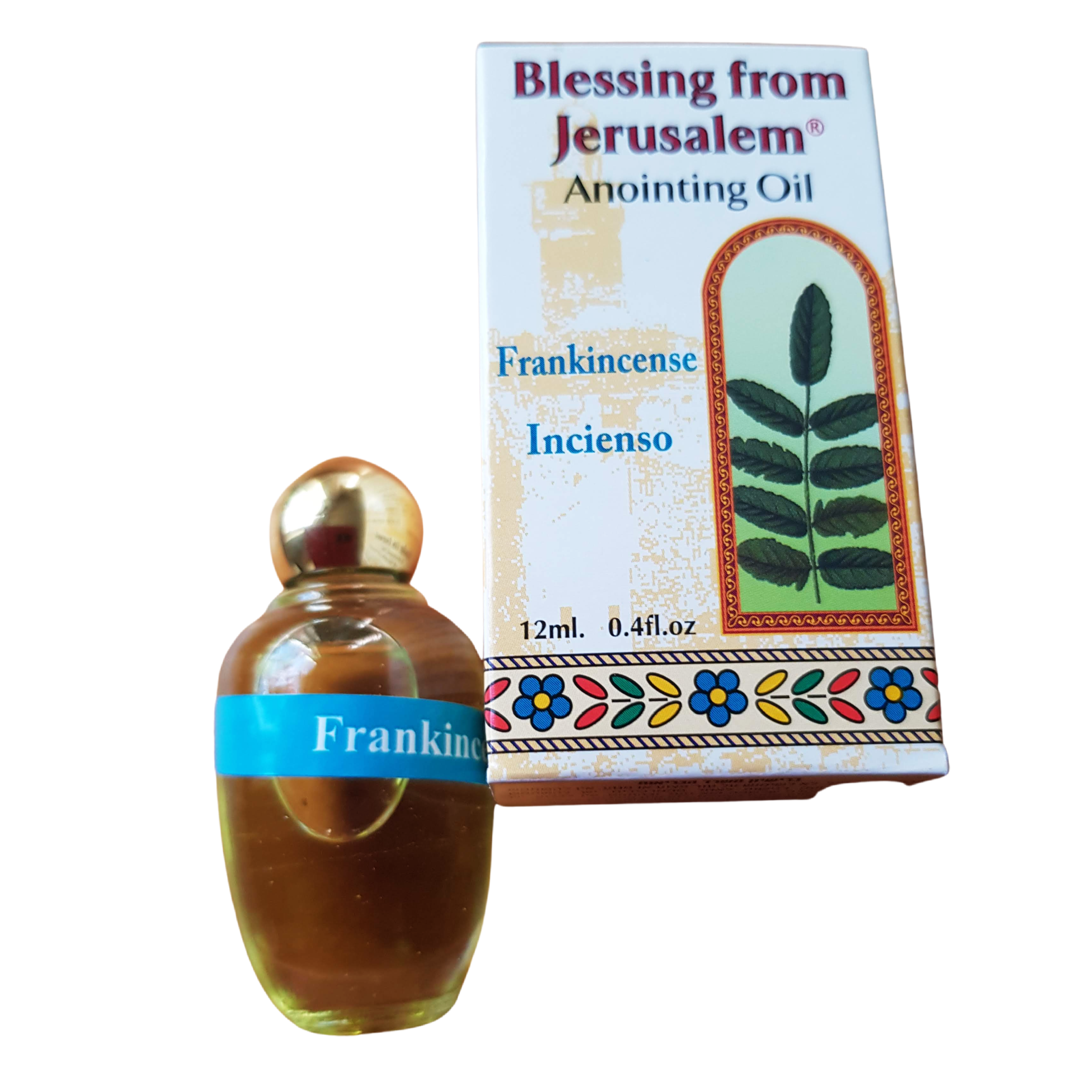 Frankincense Anointing Oil in Cobalt Blue Glass Bottle (15ml)