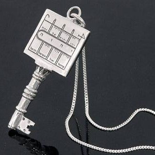 Silver Key Necklace King Solomon Key Seal King Solomon Seal 