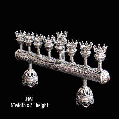 About the Menorah - Jewish 8 branched candelabrum for Hanukkah - Bluenoemi