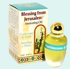 Frankincense and Myrrh oil . Incienso frankincense y Myhrr. Anointing Oil Made in Israel, the Land of the Bible, 12 ml - Bluenoemi