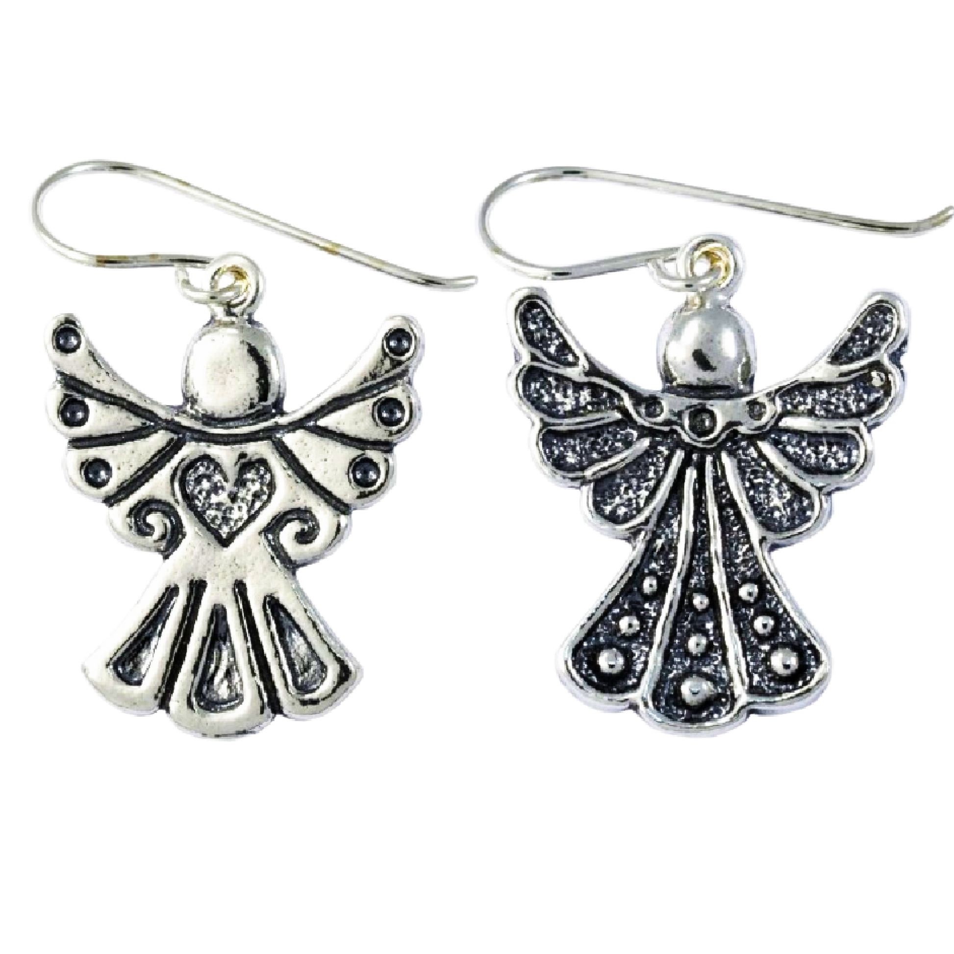 Sterling Silver Earrings for Women. Angels Israeli Jewelry Earrings - Bluenoemi