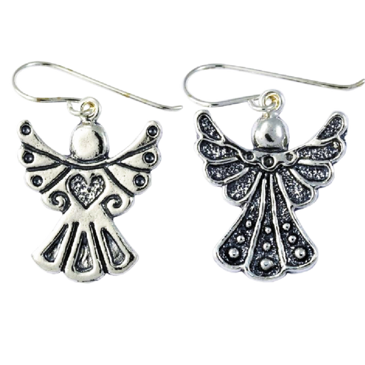 Bluenoemi Earrings silver Sterling Silver Earrings for Women. Angels Israeli Jewelry Earrings