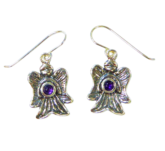 Bluenoemi Earrings silver Sterling Silver Earrings for Women. Angels Israeli Jewelry Earrings