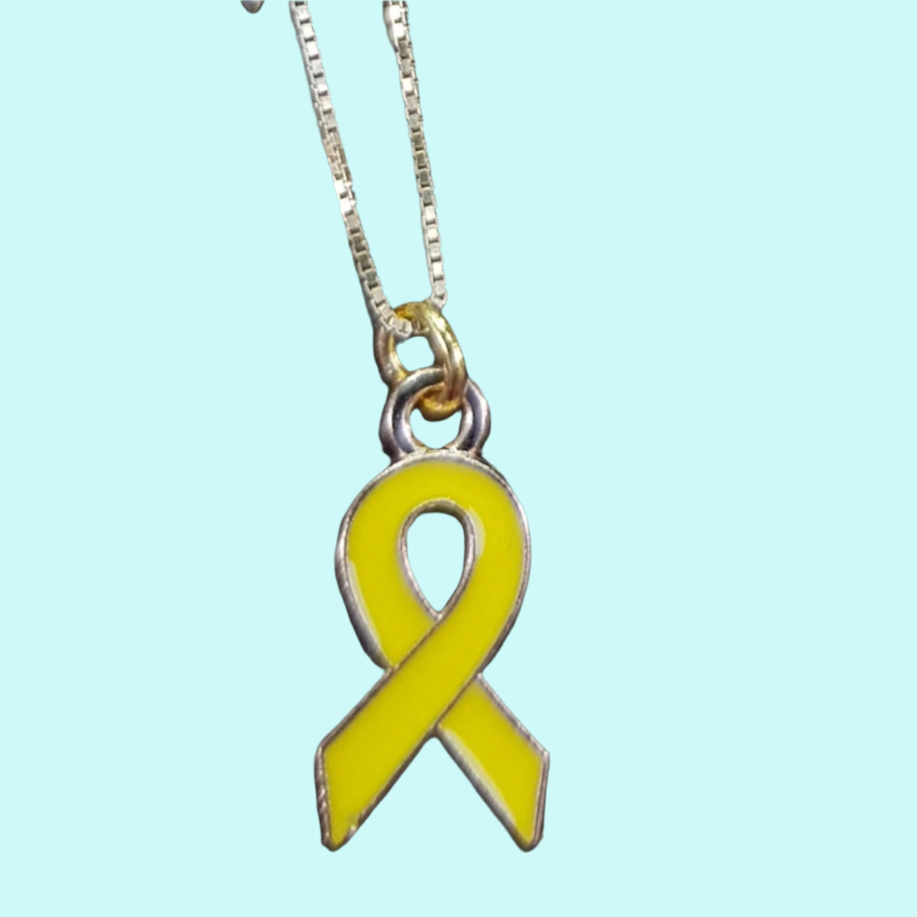 Yellow ribbon necklace to remind the kidnapped citizens from Israel that are in Gaza. Bring them Back. - Bluenoemi