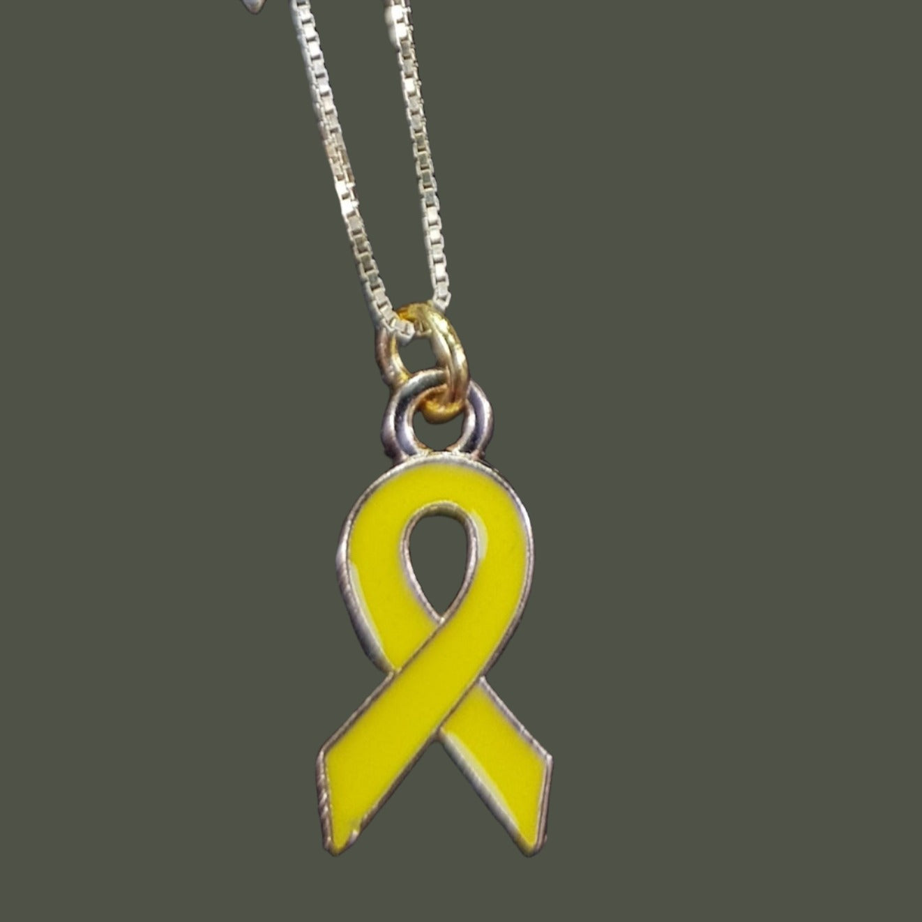 Bluenoemi Jewelry Brooches Yellow ribbon necklace to remind the kidnapped citizens from Israel that are in Gaza. Bring them Back.