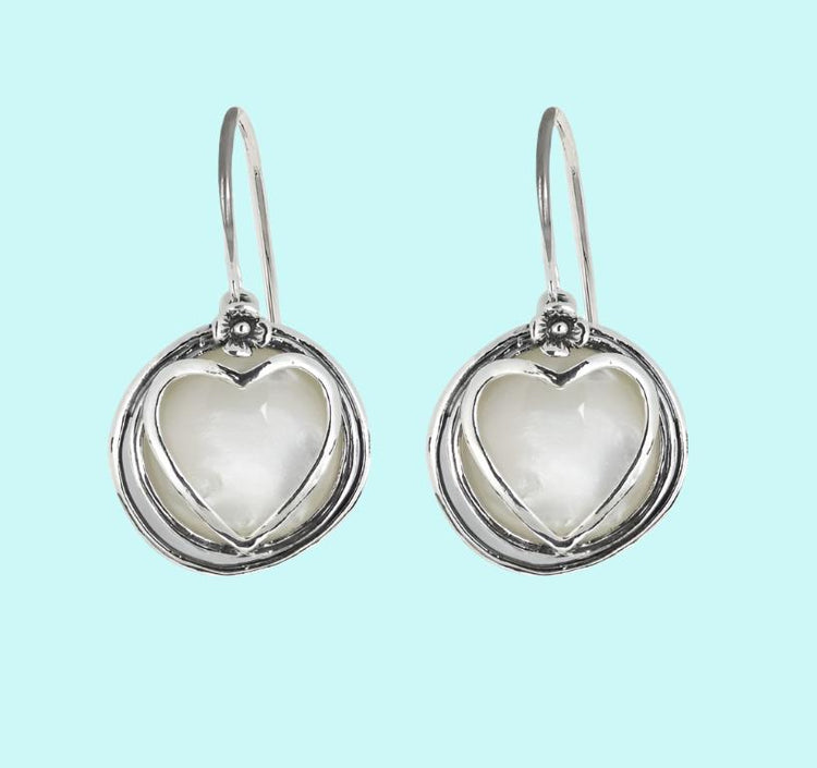 Silver Heart Earrings