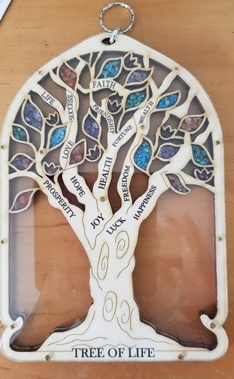 Bluenoemi Tree of Life Blessings for Home Wall Hanging Farmhouse Design - Bluenoemi