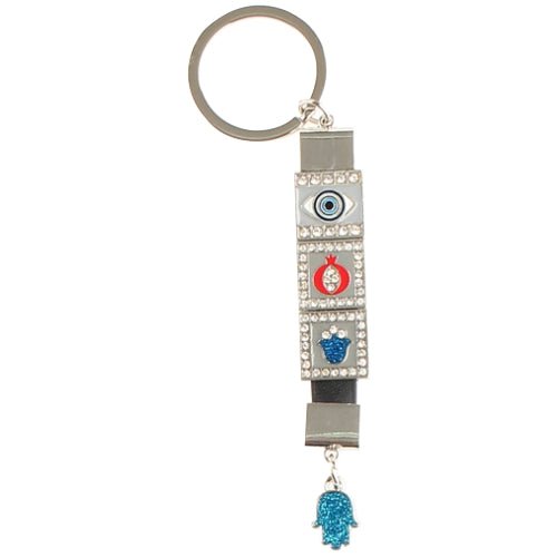Bluenoemi Jewelry Keyholder Keyholder of Israel Bluenoemi  Gifts with Luck Charms