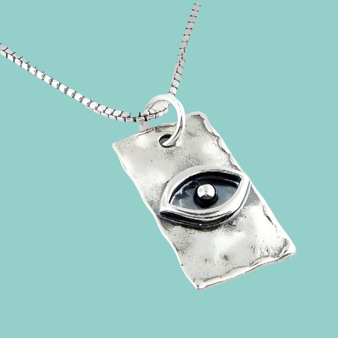 Evil Eye Pendant Necklace - Bluenoemi