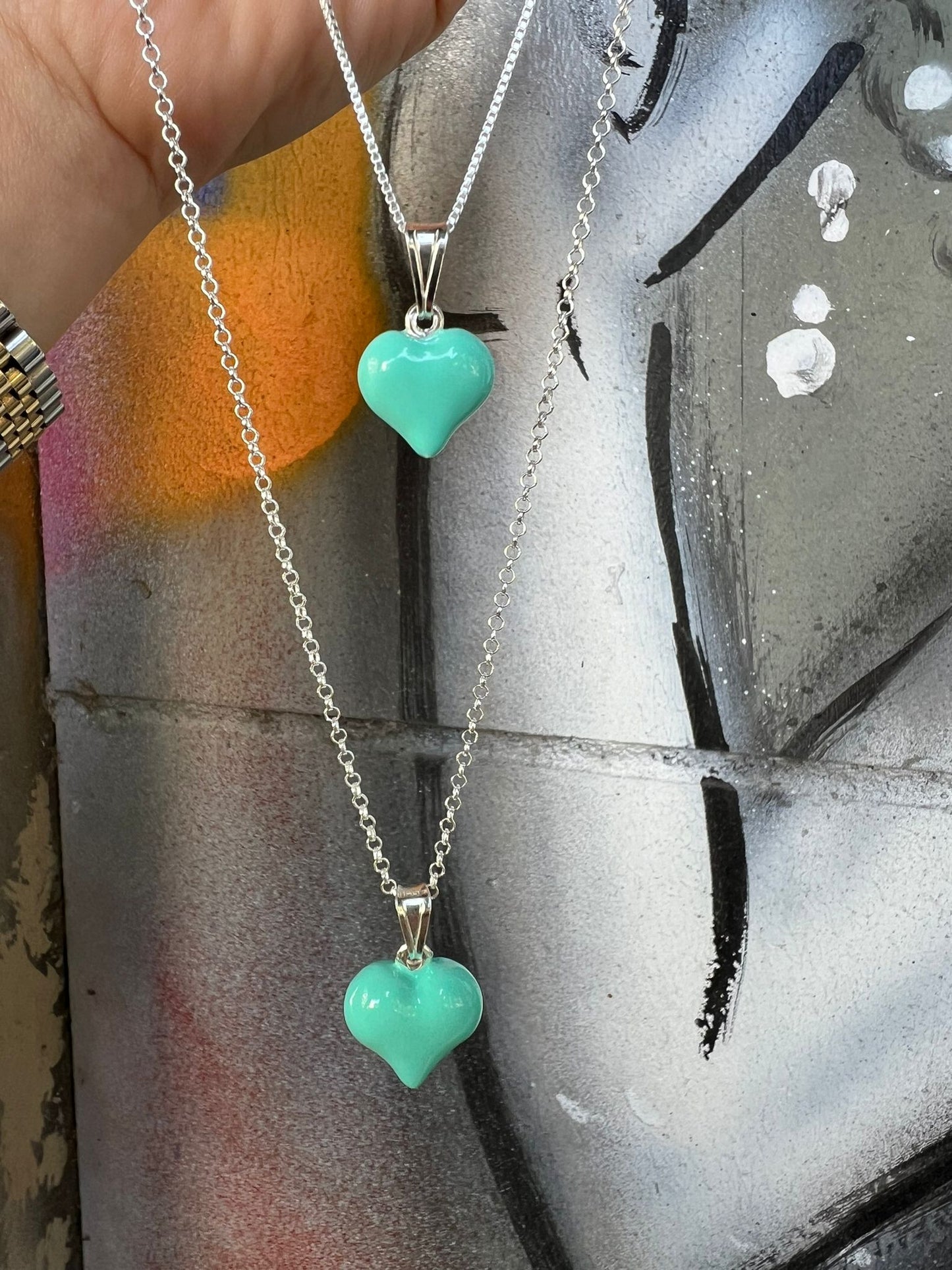 Bluenoemi Jewelry Necklaces & Pendants Necklace for women. Heart pendant with an amethyst zircon. (Copy)