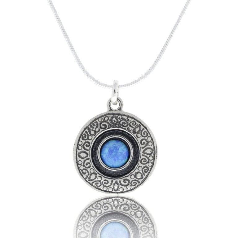 Bluenoemi Jewelry Necklaces Red opal necklace Sterling Silver Necklace Set with gemstones