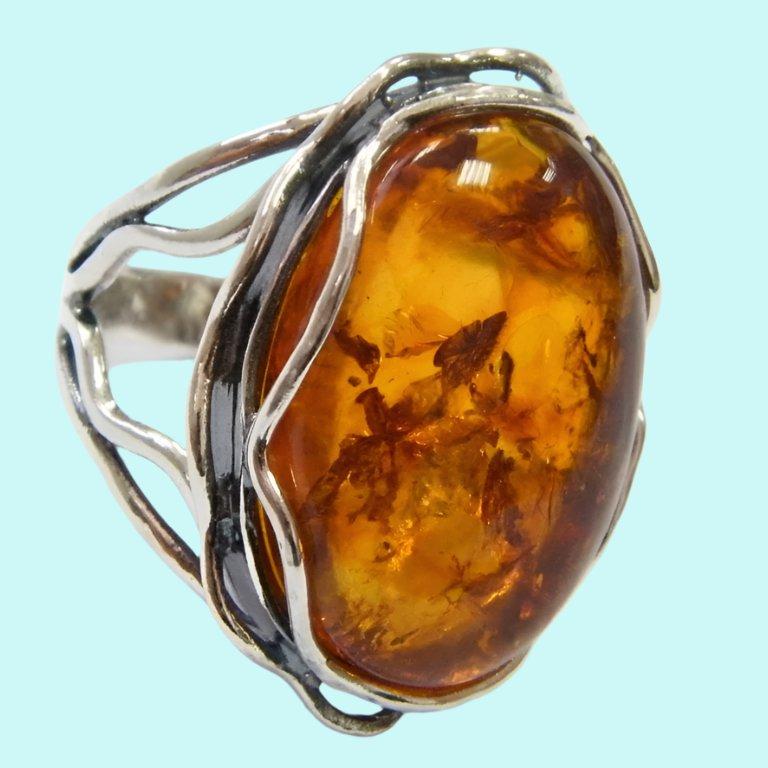 Sterling silver ring for woman amber ring, Bluenoemi jewelry for woman - Bluenoemi