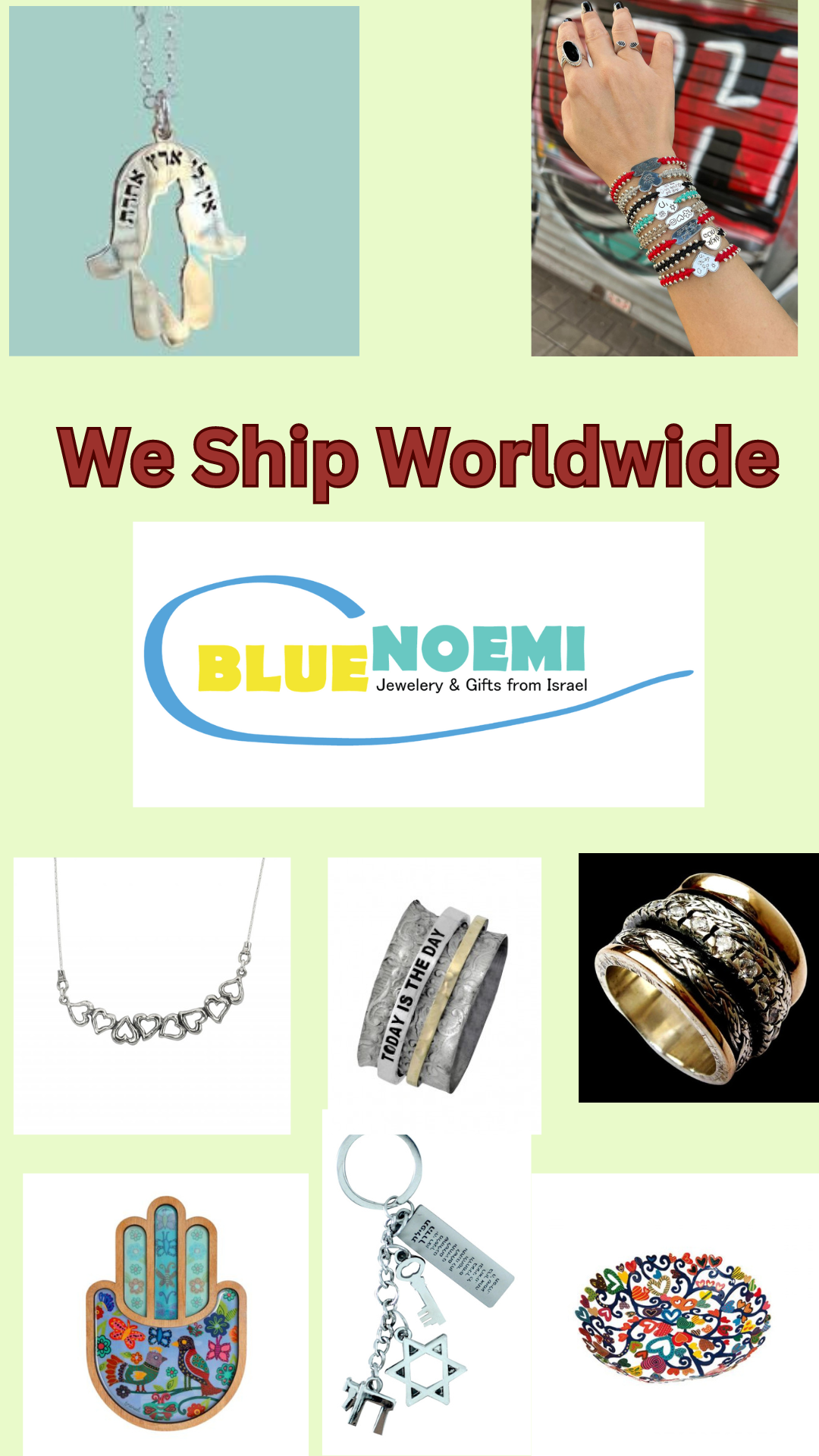 Bluenoemi ship worldwide