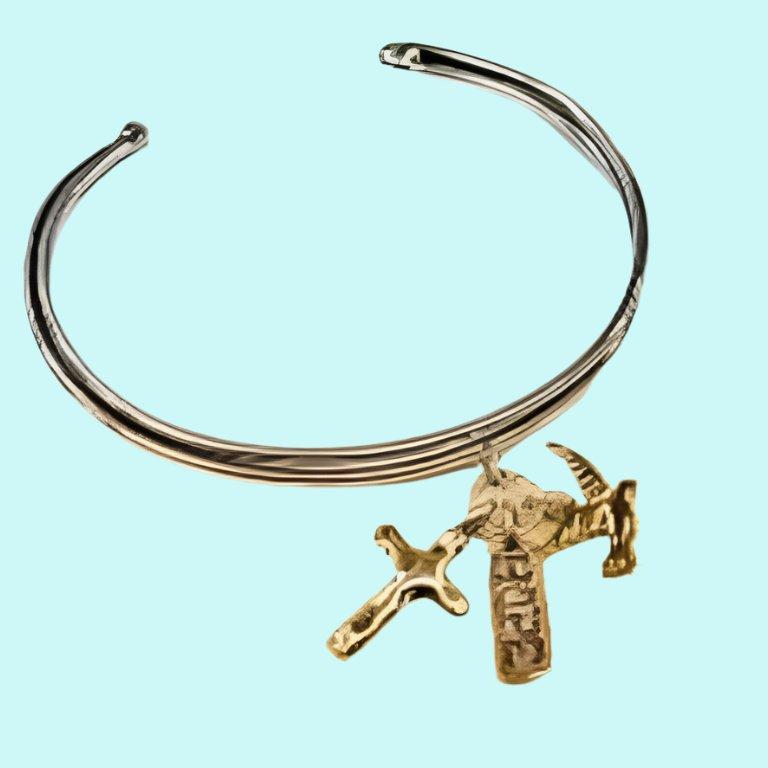 Hope Charms Christian Bracelet with Cross Dove and Hope charm - Bluenoemi