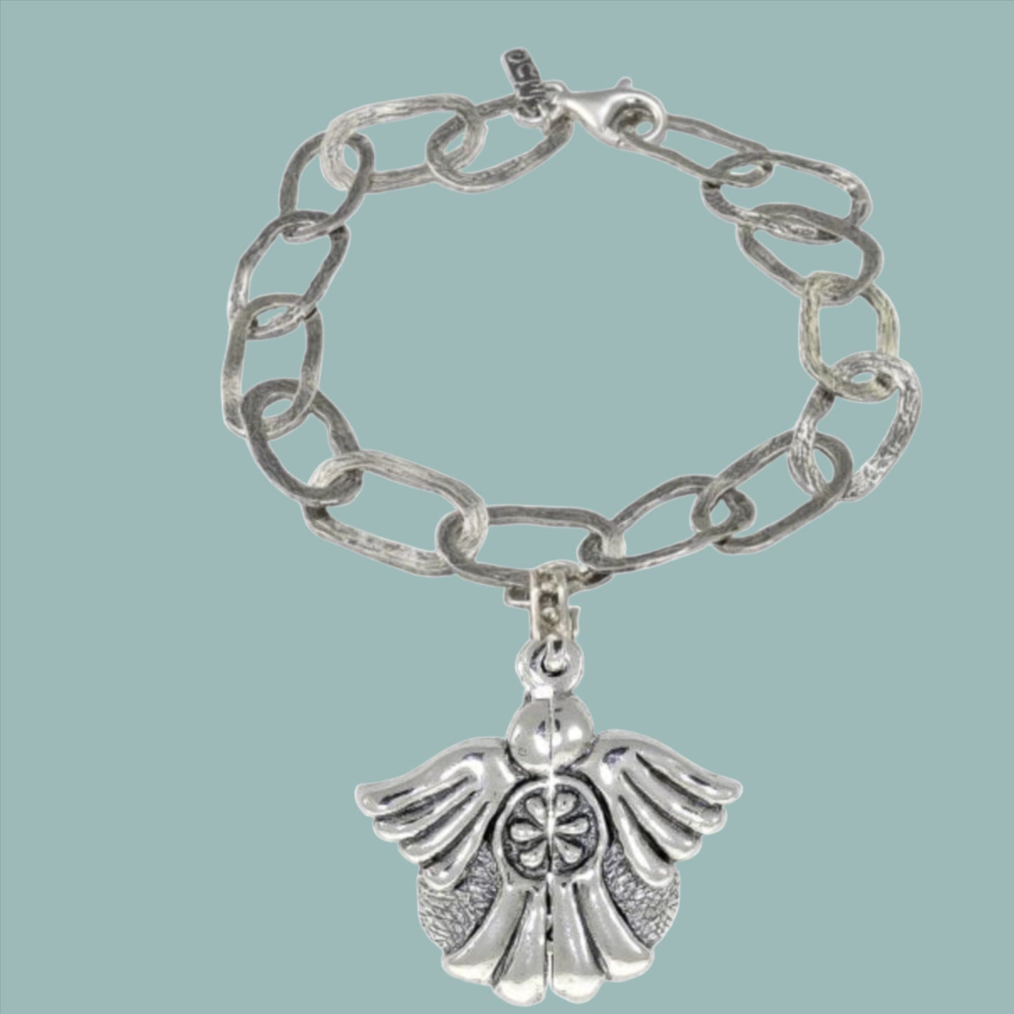 Bluenoemi Silver Bracelet for Woman with Charm Sterling Silver 925 Bluenoemi Angel Jewelry - Bluenoemi