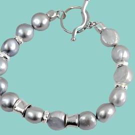 Bracelet for woman, Sterling silver 925 14 KT goldfilled and pearls - Bluenoemi