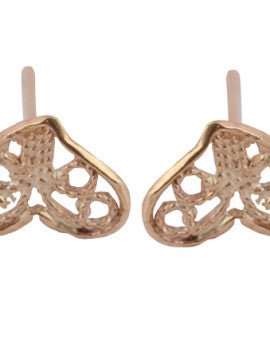 Stud Earrings from Bluenoemi 9 KT Gold Post Earrings - Bluenoemi