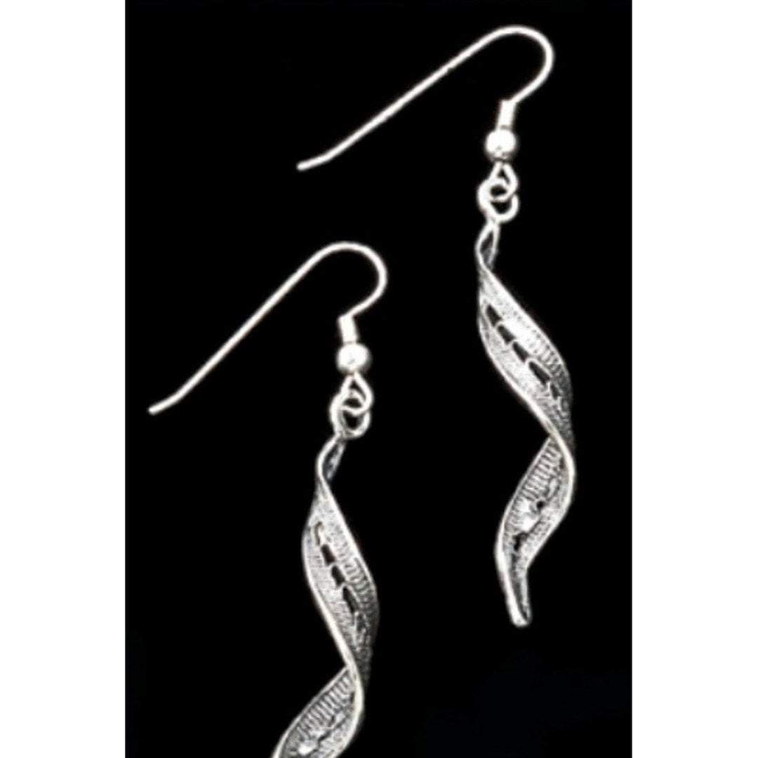 Earrings sterling silver 925 spiral design / earrings for woman - Bluenoemi