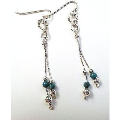 Sterling silver earrings 5 cm - Bluenoemi