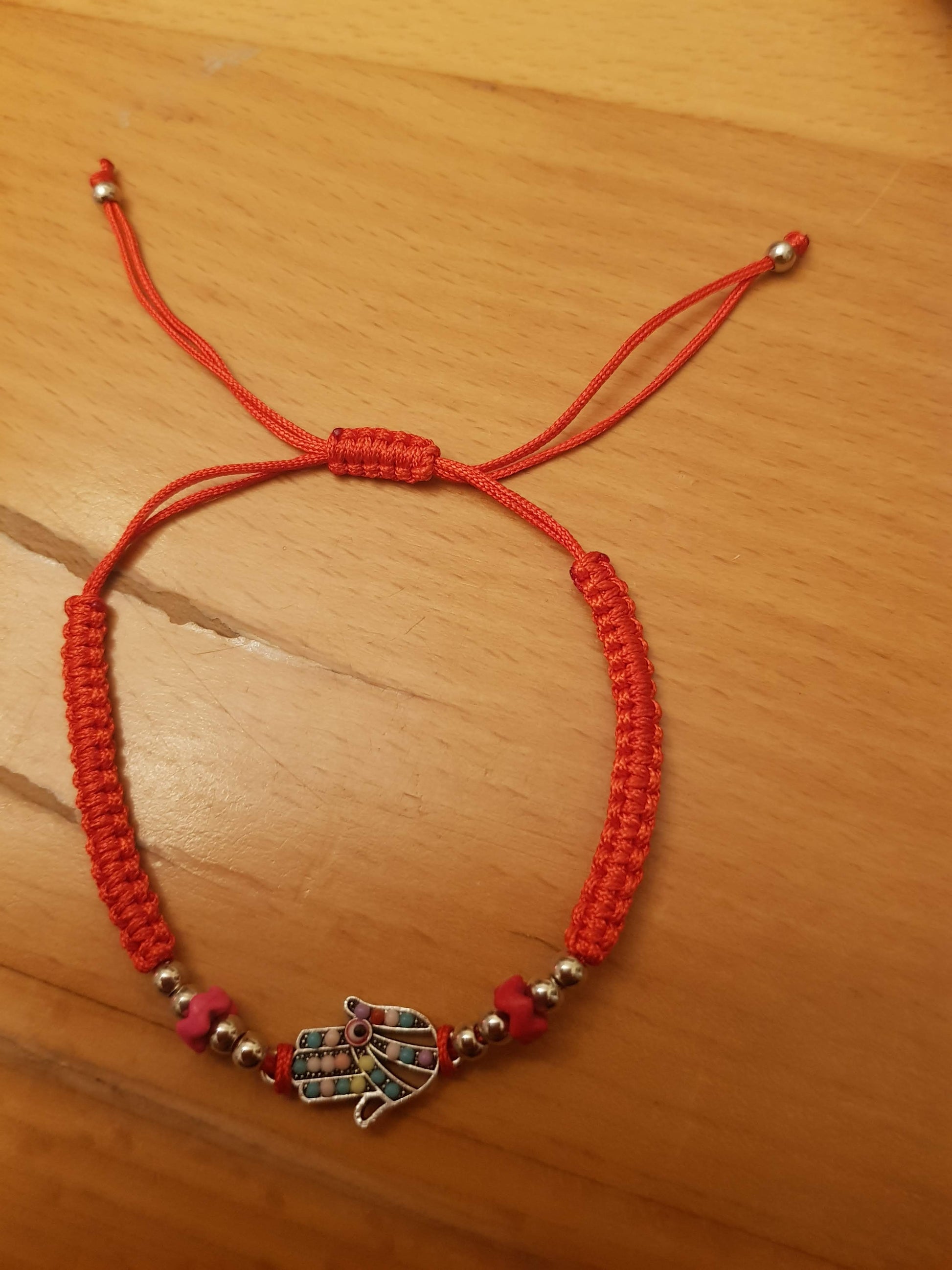 Bluenoemi Jewelry Bracelet Bluenoemi Beautiful Red String Bracelet with a Hamsa / Talisman for Protection