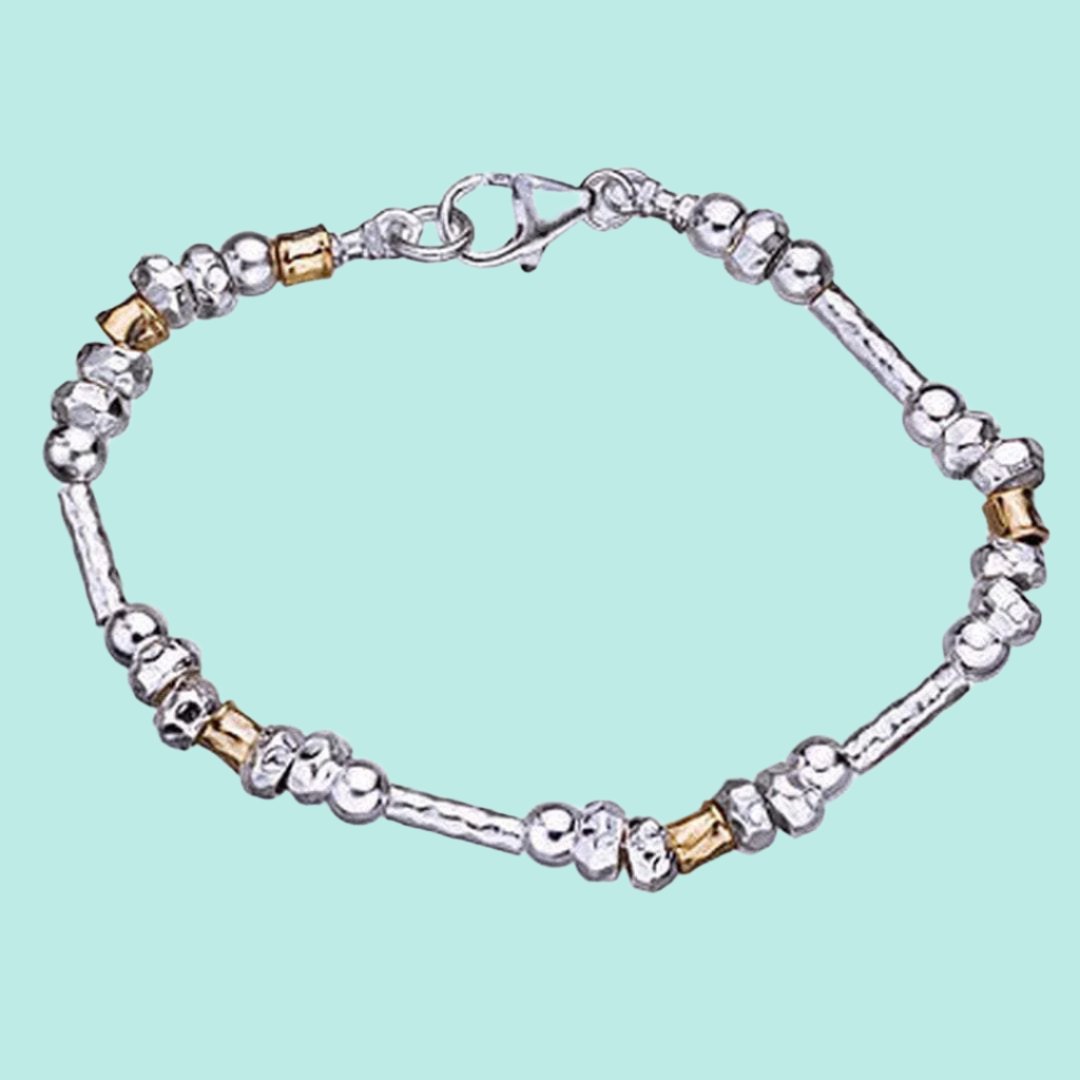 Bracelet, Silver and goldfilled bracelet sterling silver bracelets - Bluenoemi