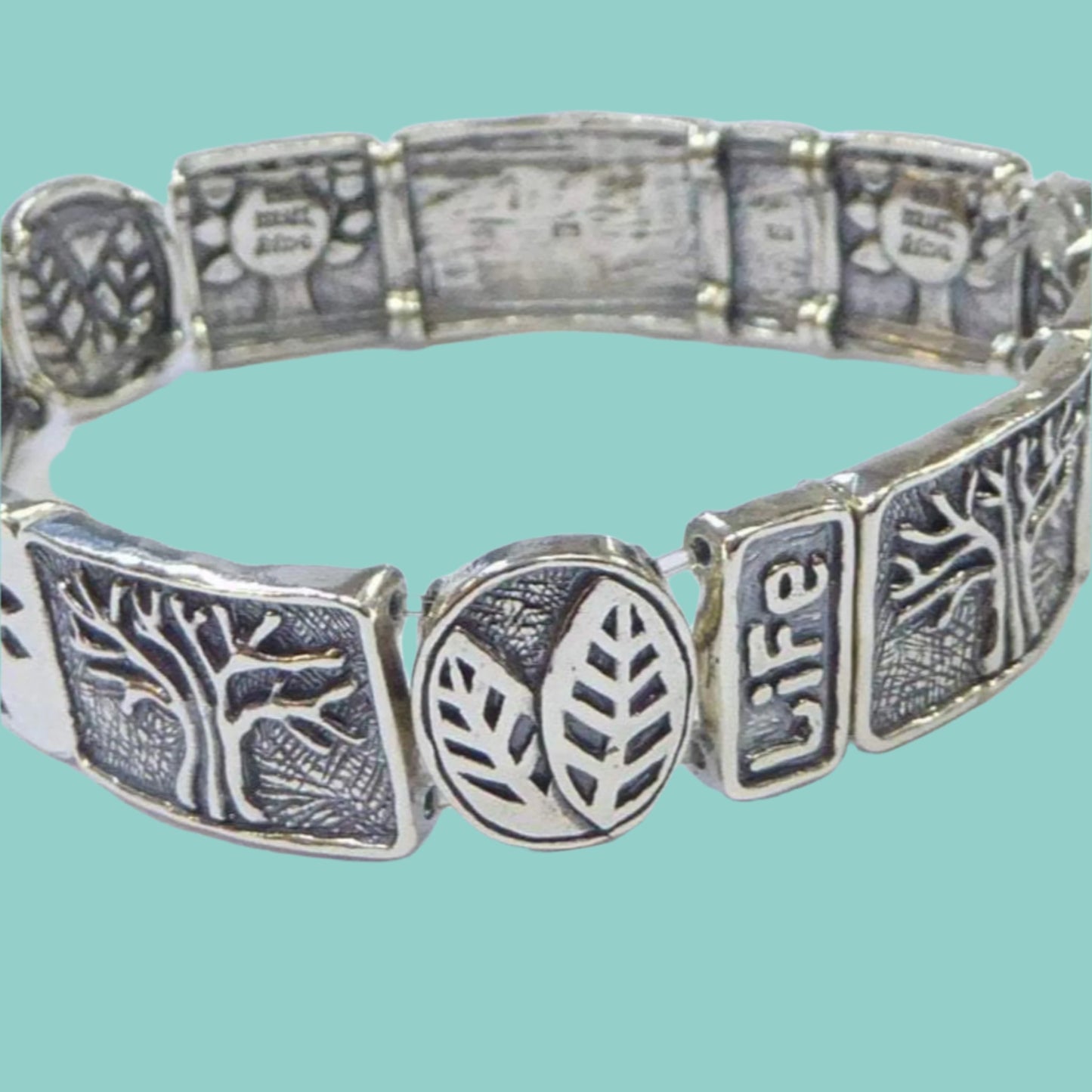 Jewish Tree of Life Silver Bracelet Israeli - Bluenoemi