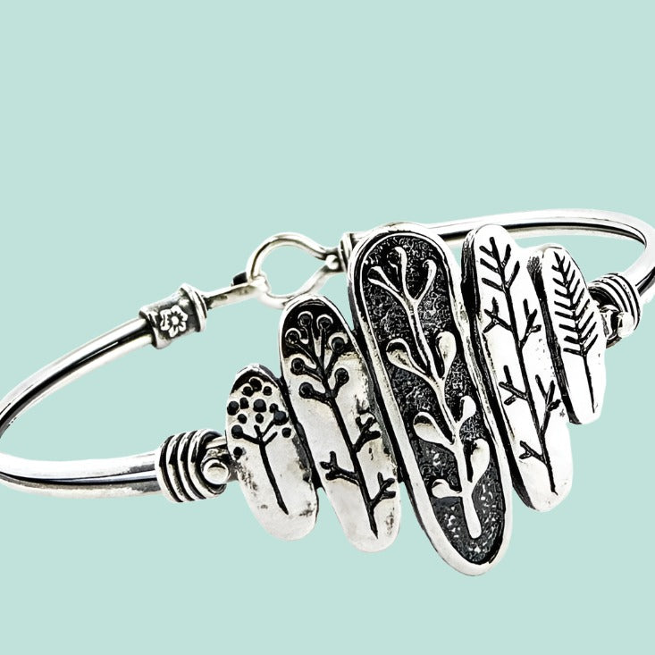 Botanica Accent Bracelet Sterling Silver Bracelets Bluenoemi Jewelry - Bluenoemi