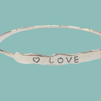 Bluenoemi Jewelry Bracelets silver Cute Love Bangle stylish Israeli sterling silver bracelet. Bluenoemi jewelry