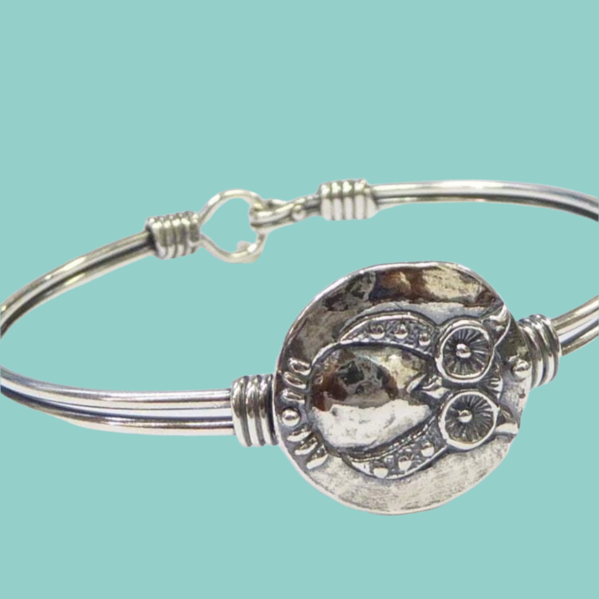 Bluenoemi Jewelry Bracelets silver Sterling silver bracelet for women, Owl Bracelet