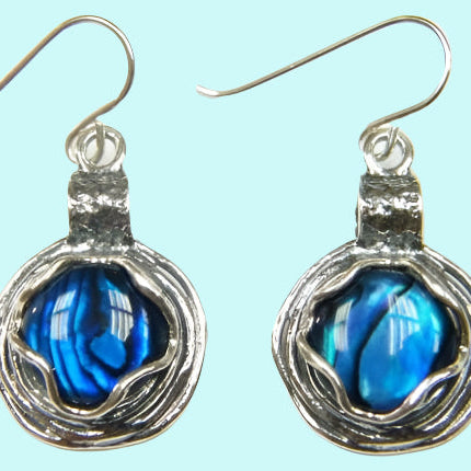 Bluenoemi Jewelry Earrings blue Silver earrings / earrings for woman / dangle earrings /  Ethnic Earrings