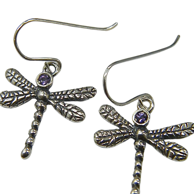 Bluenoemi Israeli Jewelry Dragonfly Earrings for Woman - Bluenoemi