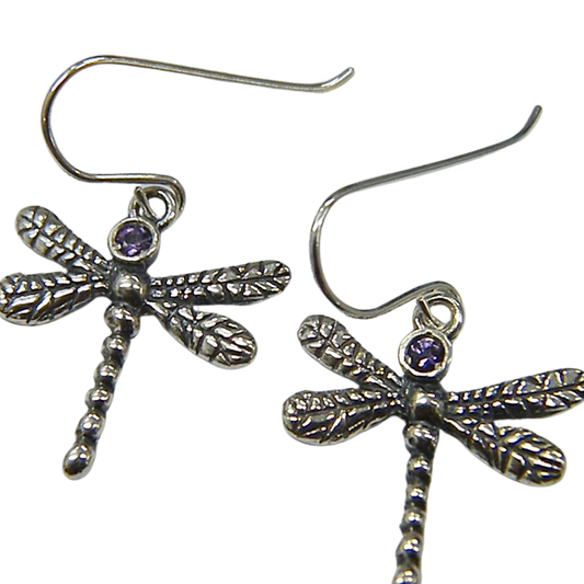 Bluenoemi Israeli Jewelry Dragonfly Earrings for Woman - Bluenoemi