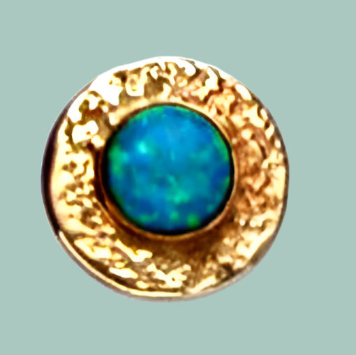 Opal earrings 9ct Gold Stud Earrings - Bluenoemi