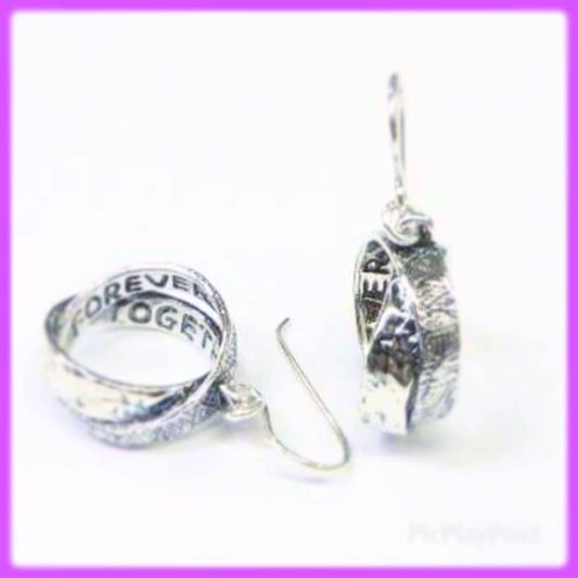 sterling forever jewelry earrings for women, sterling silver earrings: "Forever Together". - Bluenoemi