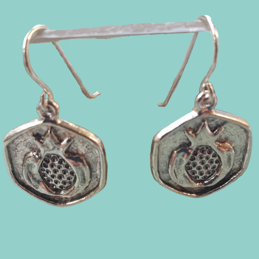 Silver earrings for women Pomegranates symbolic sterling silver jewels - Bluenoemi