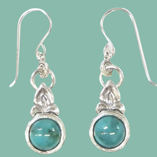 Sterling Silver Earrings for Woman dangling Turquoise Earrings, Garnets, Lapis, amethyst, opal - Bluenoemi