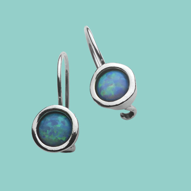 Sterling Silver earrings, opal or other gemstones earrings - Bluenoemi