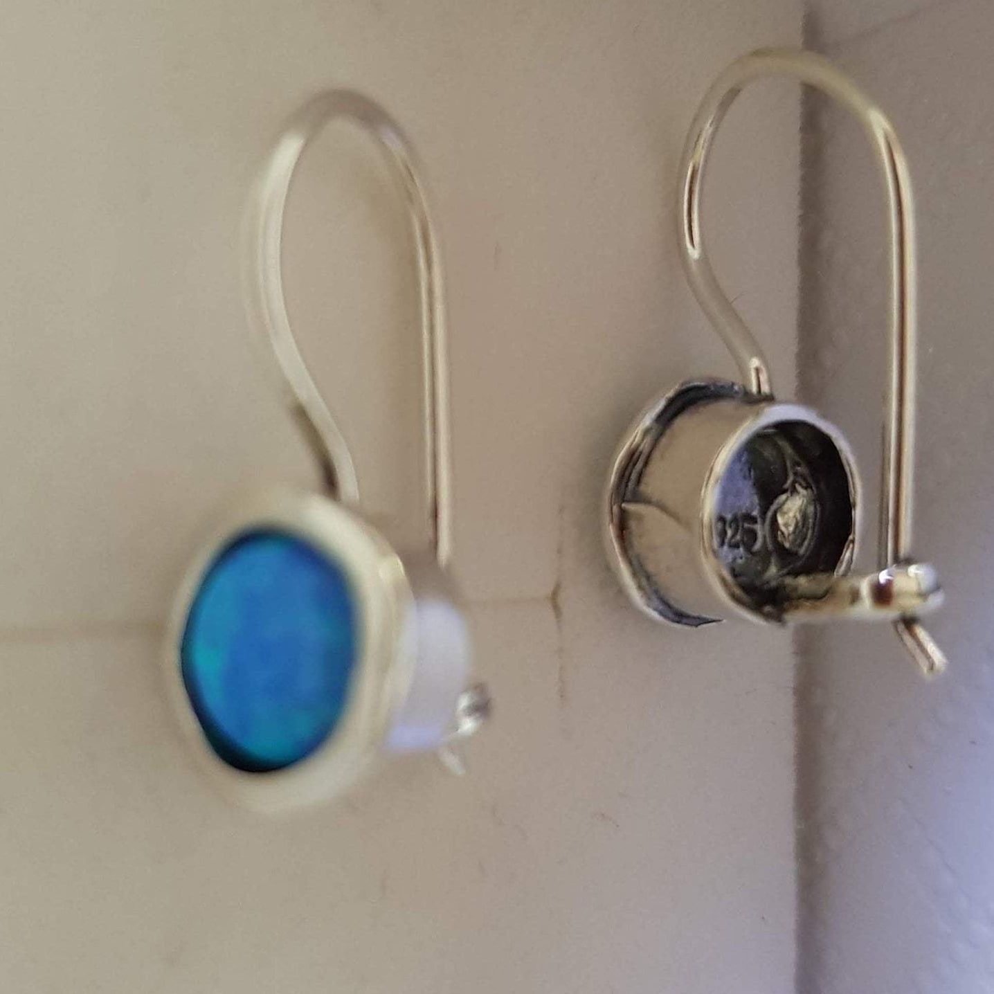 Sterling Silver earrings, opal or other gemstones earrings - Bluenoemi