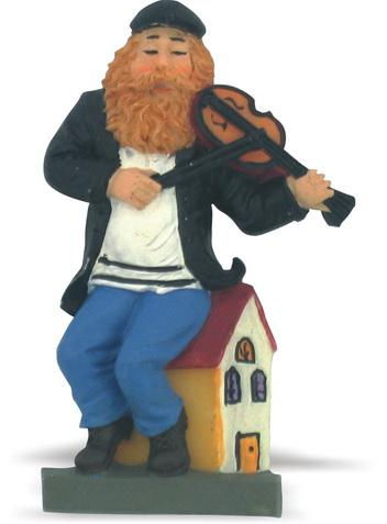 Fiddler on the Roof Figurine - A Musical Masterpiece. Kleizmers Jewish Gift. - Bluenoemi