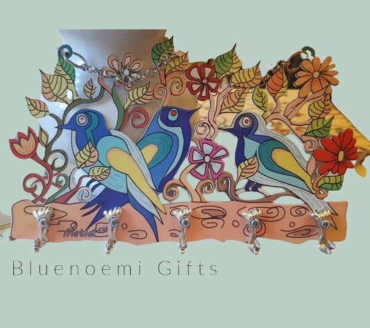 Bluenoemi Jewelry hamsa Birds happy decor for hanging keys