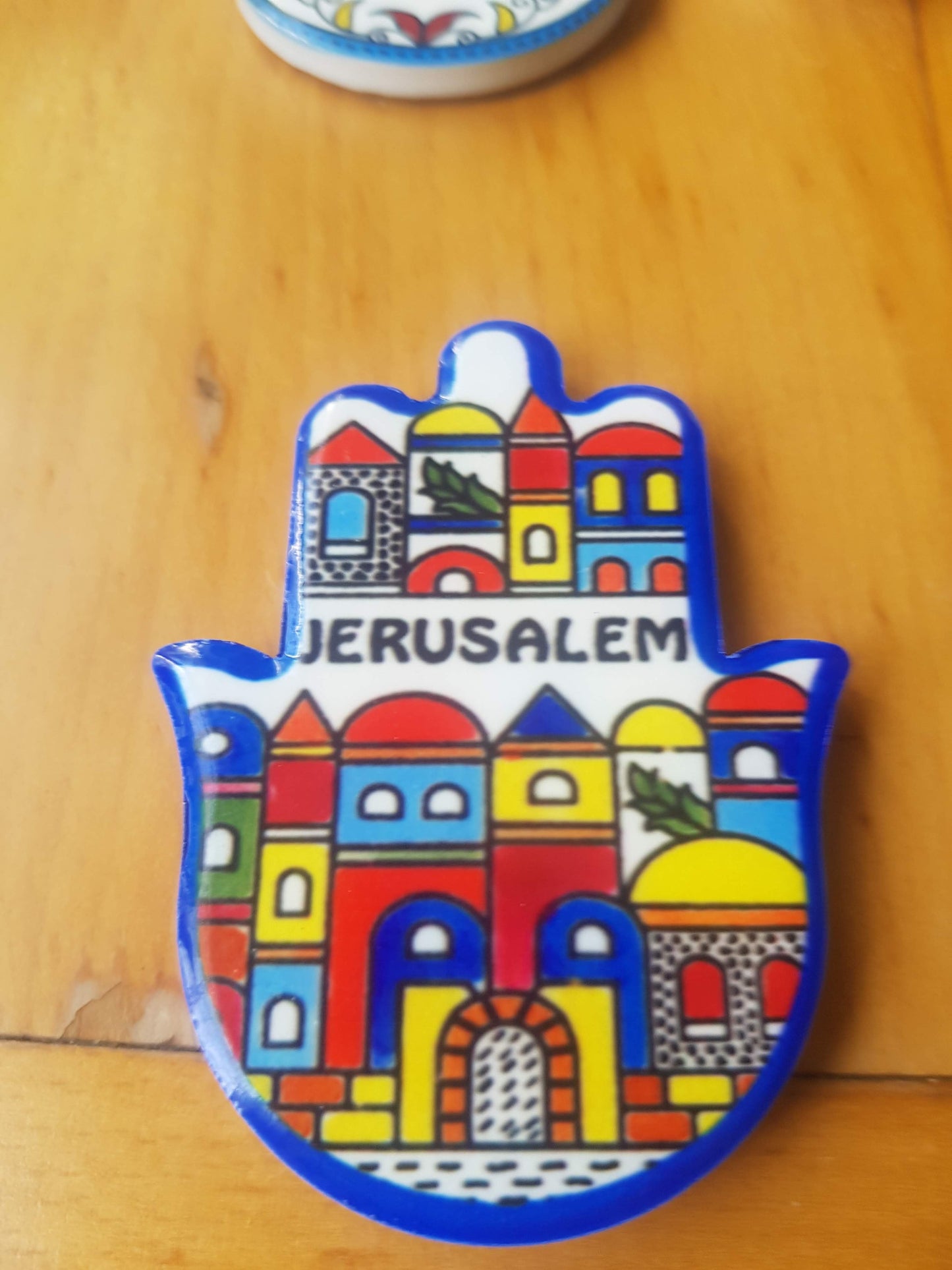 Israel Fridge magnet Hamsa Mazel magnet. Jewish gifts. Passover gift. Hanukkah. - Bluenoemi