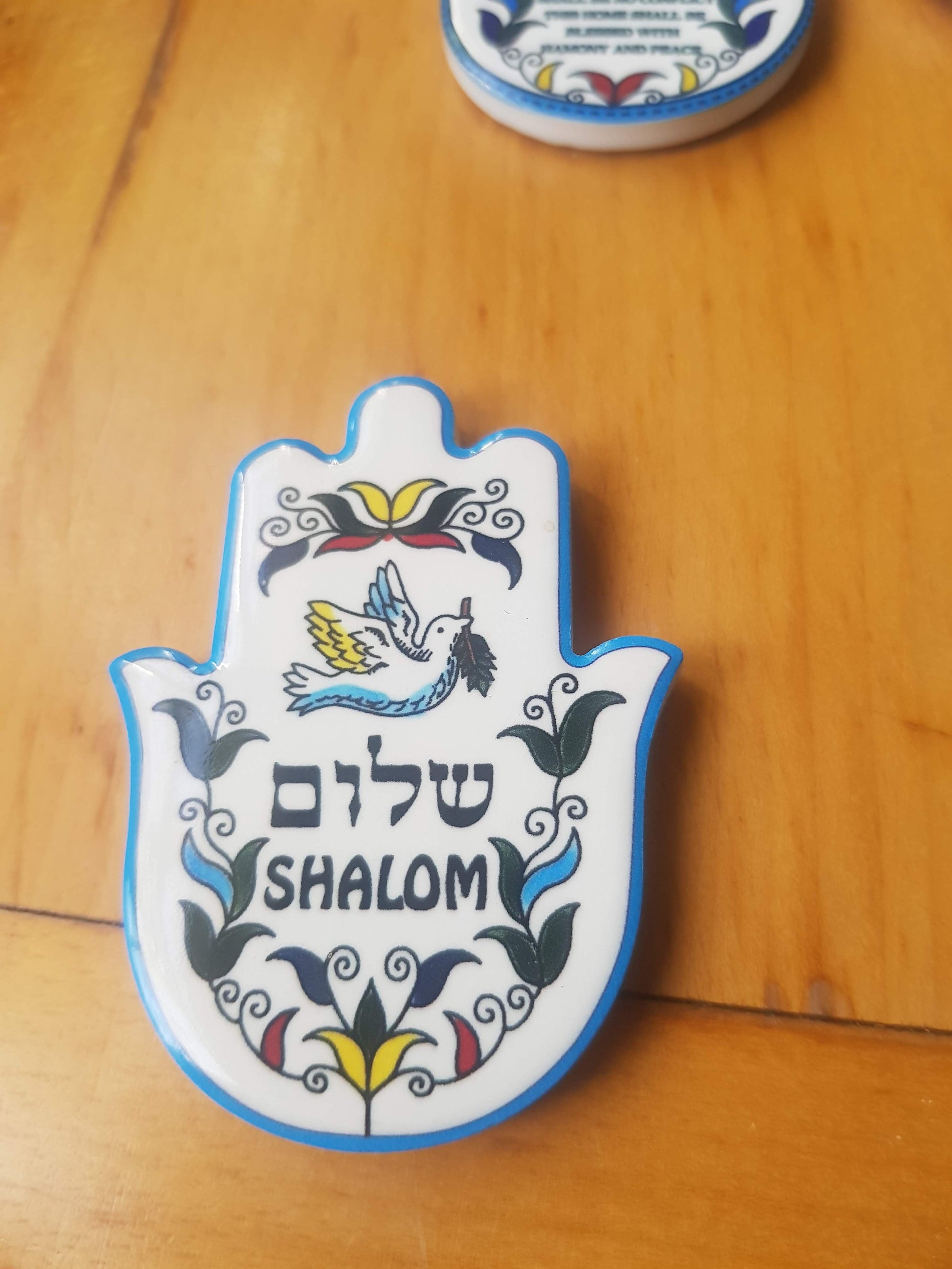 Israel Fridge magnet Hamsa Mazel magnet. Jewish gifts. Passover gift. Hanukkah. - Bluenoemi