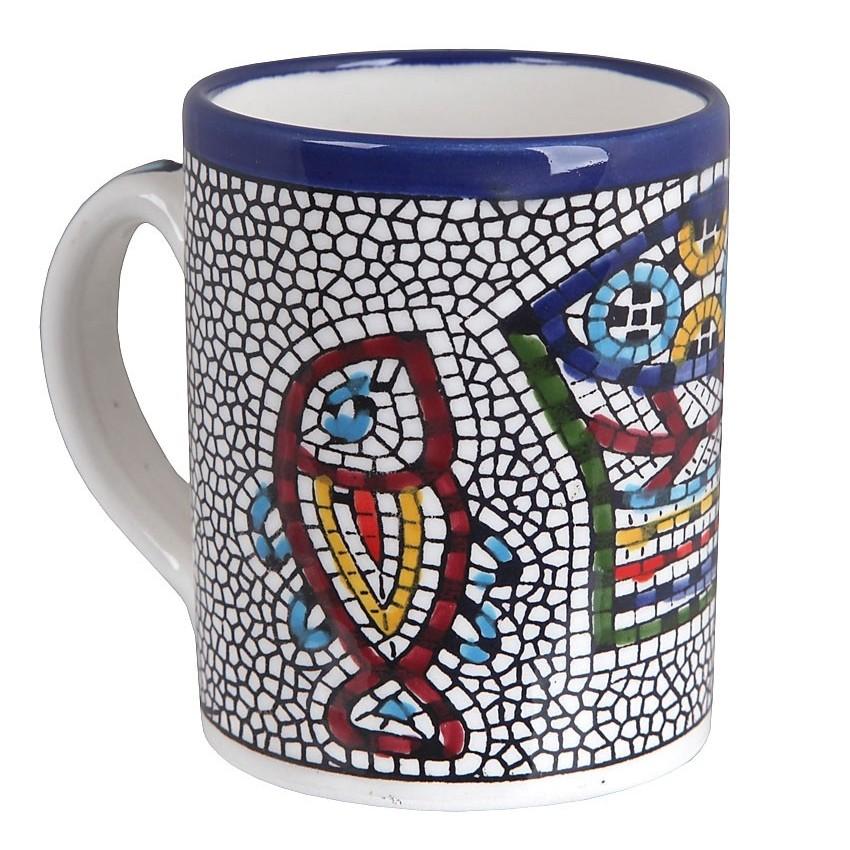 Large Mugs Handpainted Ceramics - Bluenoemi