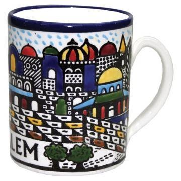 Large Mugs Handpainted Ceramics - Bluenoemi