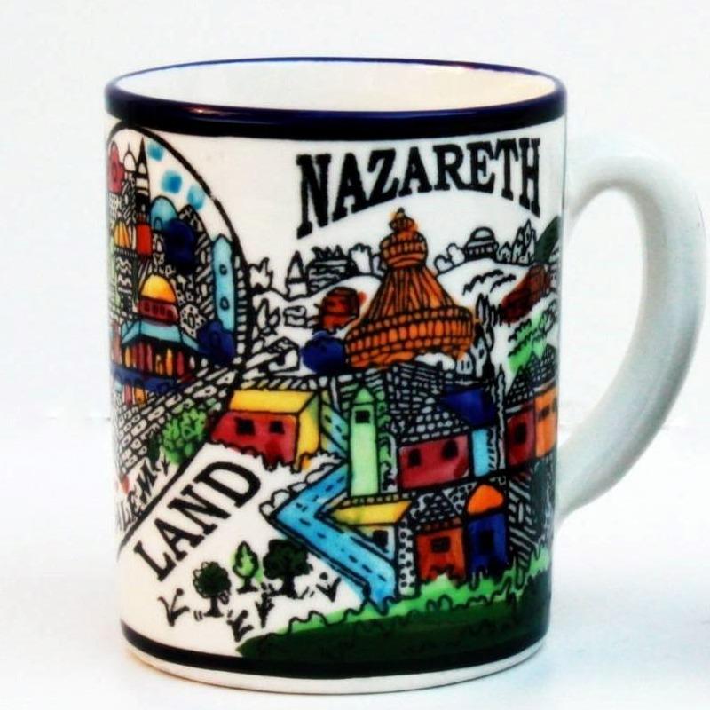 Large Mugs Handpainted Ceramics - Bluenoemi