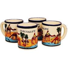 Large Mugs Handpainted Ceramics - Bluenoemi