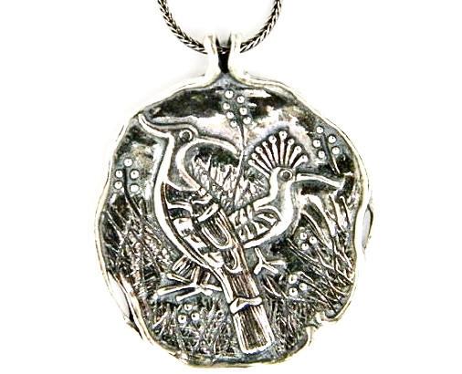 Sterling Silver Pendant birds necklace for woman - Bluenoemi