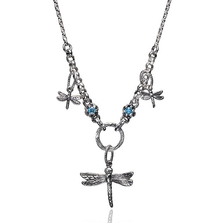 Bluenoemi Sterling Silver Dragonfly Pendant for Woman - Bluenoemi