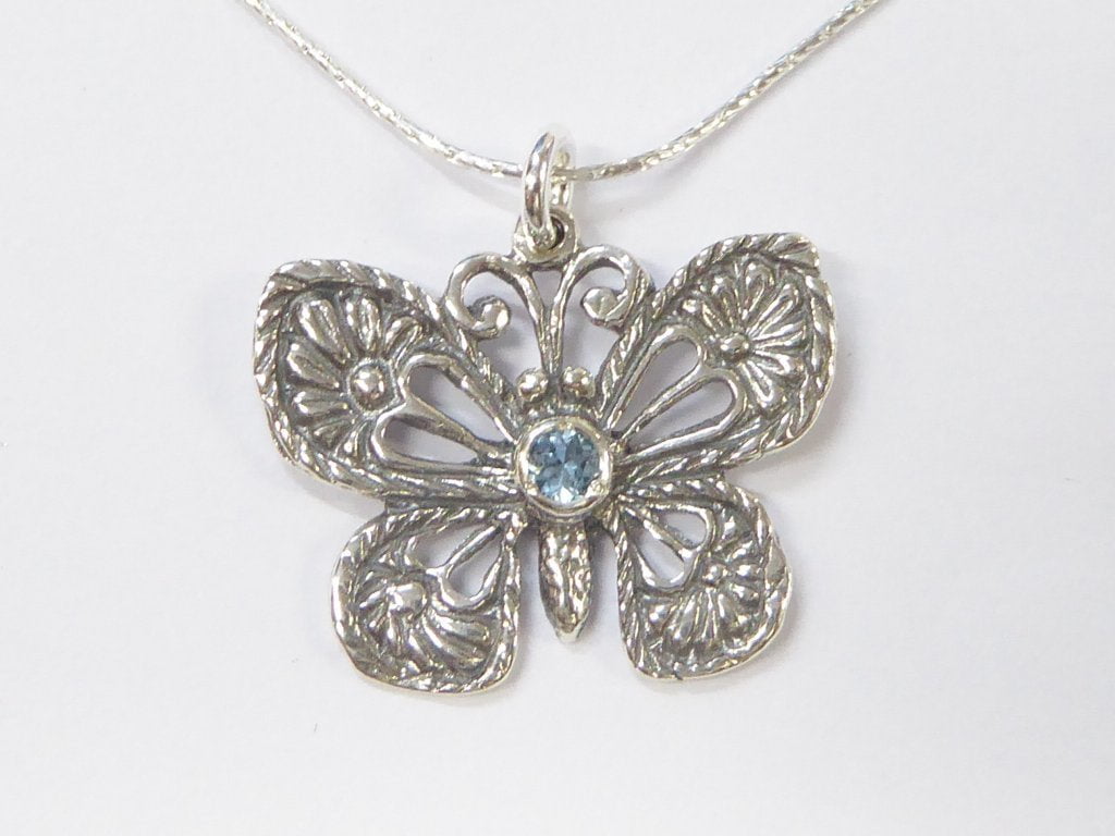 Butterfly Pendant for Woman Israeli Meaningful Necklaces - Bluenoemi