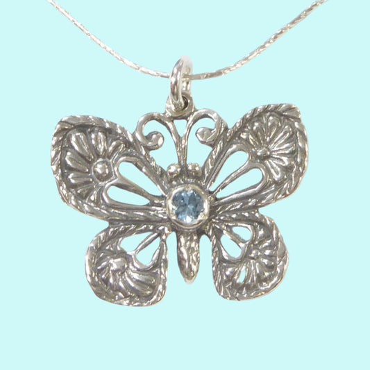 Butterfly Pendant for Woman Israeli Meaningful Necklaces - Bluenoemi